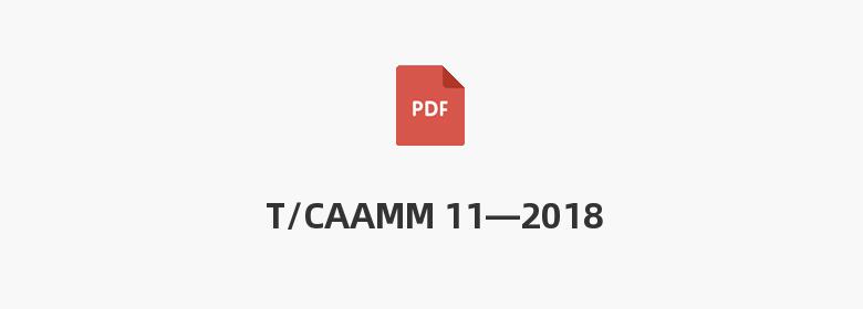 T/CAAMM 11—2018